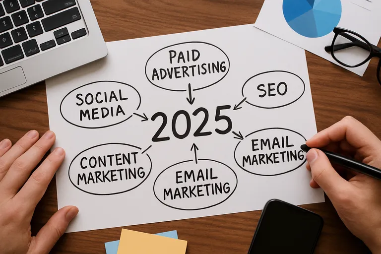 Belangrijkste kanalen en tactieken in 2025